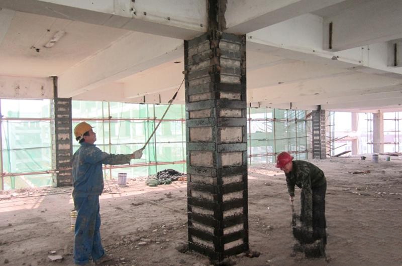 白鹭湖管理区型钢外包钢加固施工的质量怎么做检测？